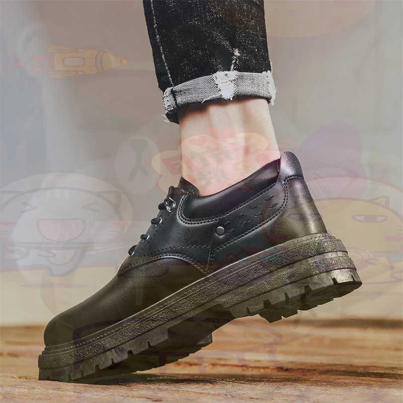 Men'S Shoes Good For Wide Feet - Zapatillas deportivas de cuero Natural oscuro