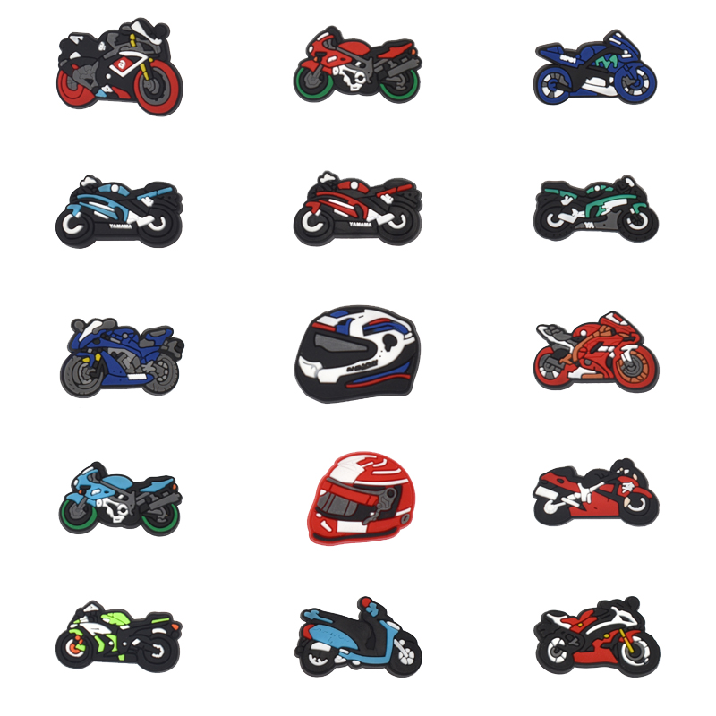Men'S Shoes Crocs - Amuletos de zapatos para motocicletas, sandalias
