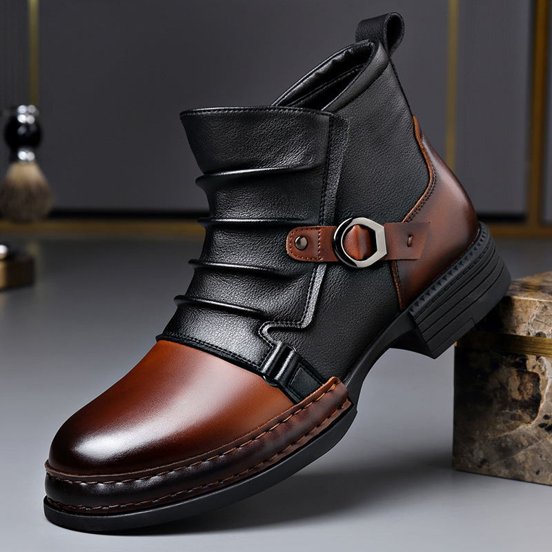 Botas de tobillo retro de otoñ - Men Shoes Designer reseña y precio