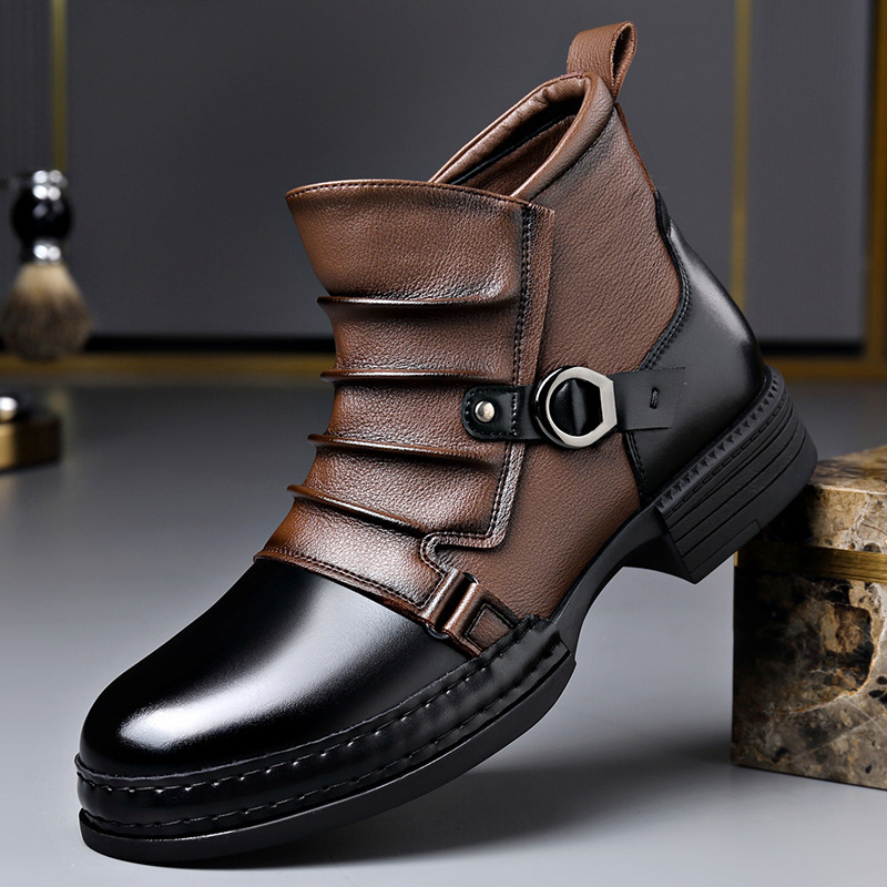 Botas de tobillo retro de otoñ - Men Shoes Designer reseña y precio