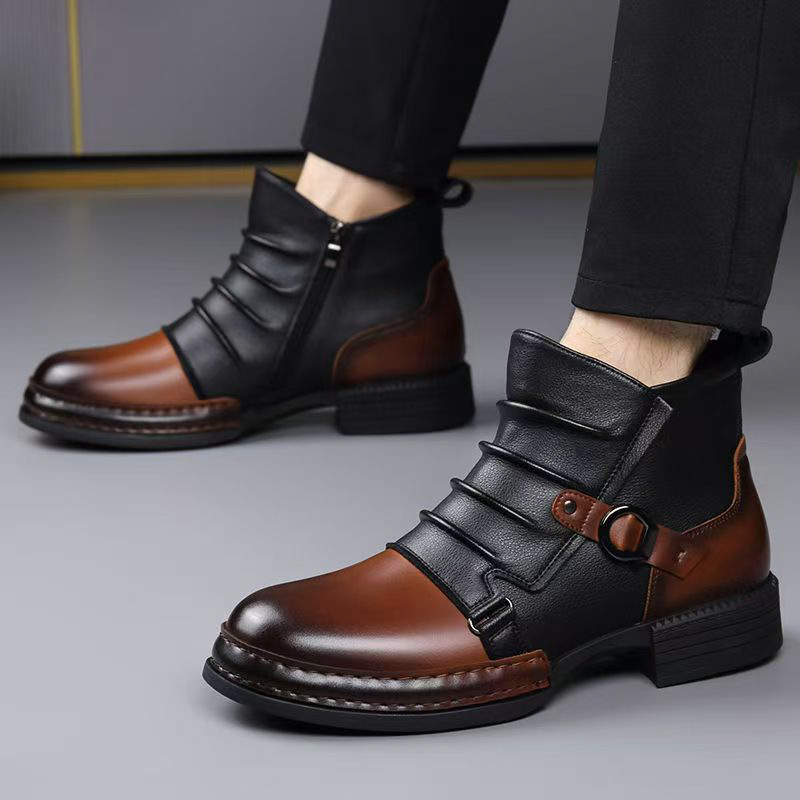 Botas de tobillo retro de otoñ - Men Shoes Designer reseña y precio