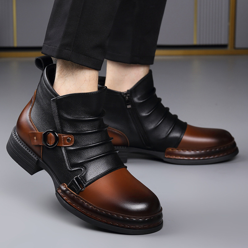 Botas de tobillo retro de otoñ - Men Shoes Designer reseña y precio