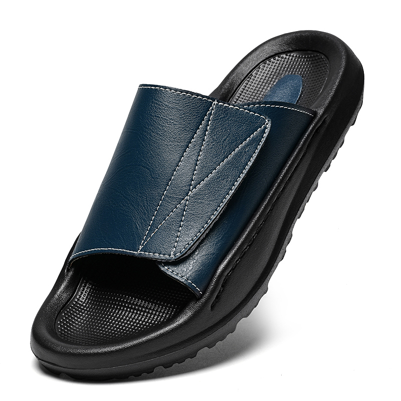 Sandalias de cuero Easy-top pa - Men Shoes Velcro reseña y precio