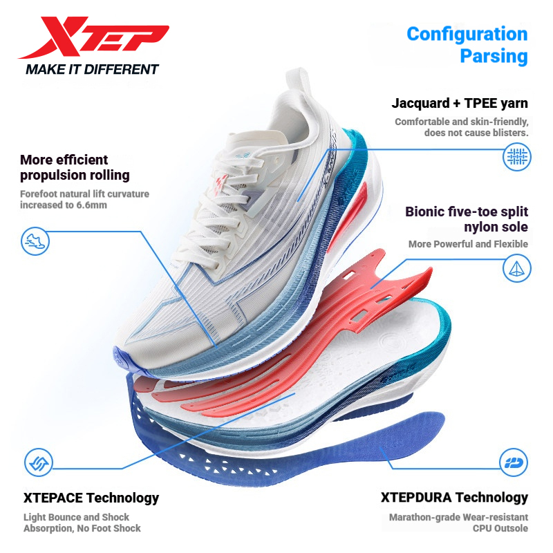 Xtep One Piece Modeling 5.0, s - Men'S Xtep Shoes reseña y precio