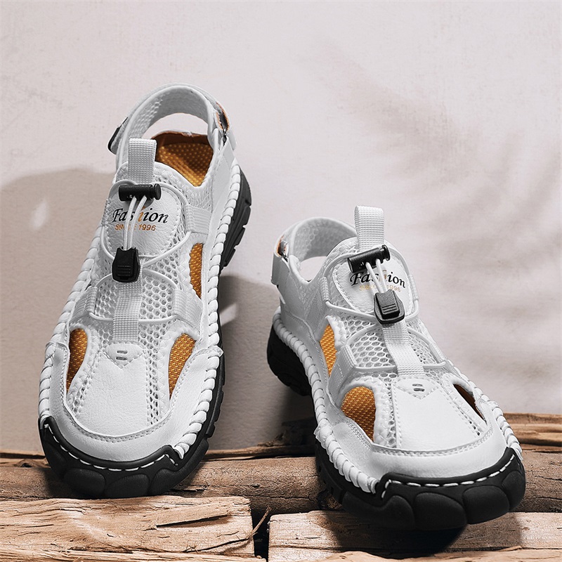Sandalias simples hechas a man - Men Shoes Velcro reseña y precio